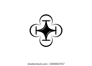 Drone logo,minimalist flying drone logo with perspective, flat design logo template, vector illustration drone logo fly logo technology tec