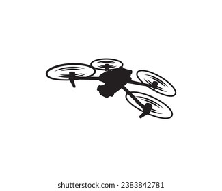 Drone logo,minimalist flying drone logo with perspective, flat design logo template, vector illustration drone logo fly logo technology tec