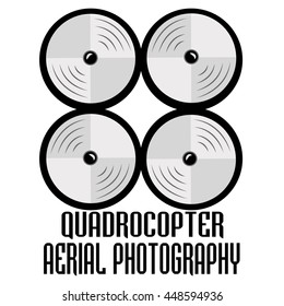 drone logos, badges, emblems and design elements. Quadrocopter store, repair & service logotypes.