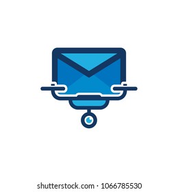 Drone Mail Logo Icon Design