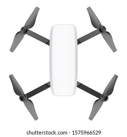 Drone mockup isolated on white background. Vector illustration