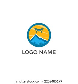 Logo-Cool des Drohnengebirges