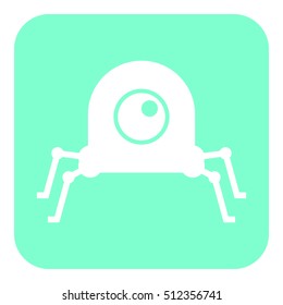 Drone moving camera icon in trendy flat style isolated on white background. Drone symbol for your design, logo, UI. Vector illustration, EPS10.