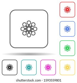 drone multi color style icon. Simple thin line, outline vector of drones icons for ui and ux, website or mobile application