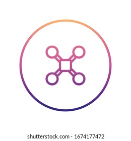 drone nolan icon. Simple thin line, outline vector of Drones icons for ui and ux, website or mobile application