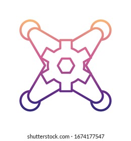 drone nolan icon. Simple thin line, outline vector of Drones icons for ui and ux, website or mobile application