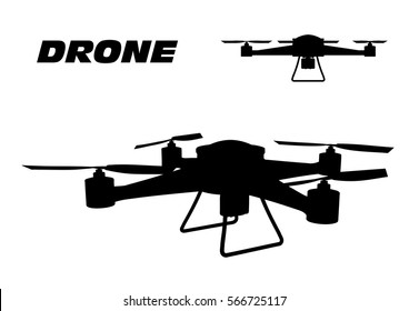 drone on a white background