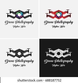 Drone Photography Logo Template