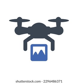 Drone picture icon, Vector Graphics