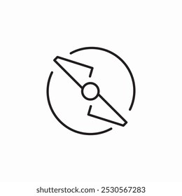 Vector de signo de icono de hélice de dron