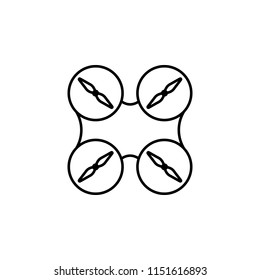 drone propellers icon. Element of drones for mobile concept and web apps illustration. Thin line icon for website design and development, app development. Premium icon