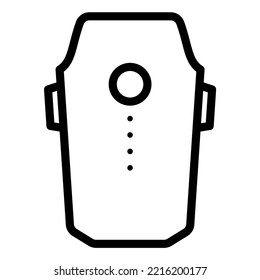 drone quadcopter battery icon outline