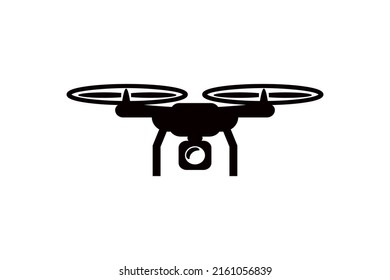 Icono de dron aislado en un fondo blanco