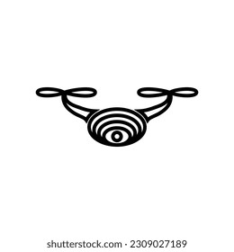drone quadcopter icon vector on white background