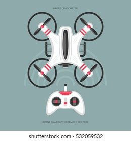 Drone quadcopter with remote controller