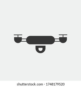 drone quadcopter vector icon fly technology