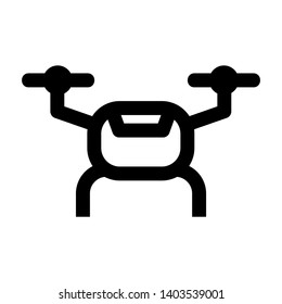 Drone. Drone quadrocopter. EPS 10. - Vector