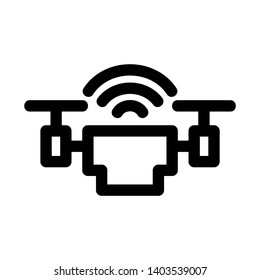 Drone. Drone quadrocopter. EPS 10. - Vector