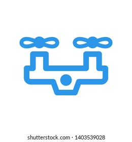 Drone. Drone quadrocopter. EPS 10. - Vector