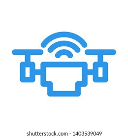 Drone. Drone quadrocopter. EPS 10. - Vector