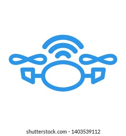 Drone. Drone quadrocopter. EPS 10. - Vector