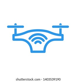 Drone. Drone quadrocopter. EPS 10. - Vector
