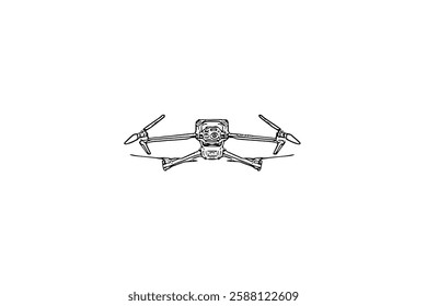 Drone, Quadrocopter icon set. Technology devices set silhouette icon. Vector icon black white design. Vector drone symbol design drone icon or logo