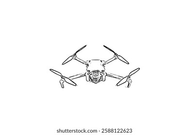 Drone, Quadrocopter icon set. Technology devices set silhouette icon. Vector icon black white design. Vector drone symbol design drone icon or logo