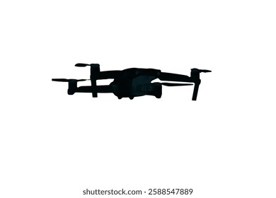 Drone, Quadrocopter icon set. Technology devices set silhouette icon. Vector icon black white design. Vector drone symbol design drone icon or logo