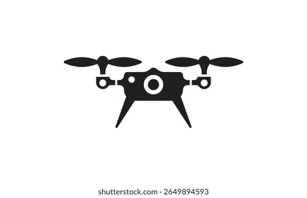 Drone, ícone de Quadrocopter. Dispositivos de tecnologia definidos. Ícone de silhueta de drone. Excelente para entretenimento, indústria, web e negócios.