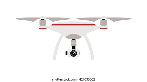 Drone quadrocopters icons and emblems isolated on white