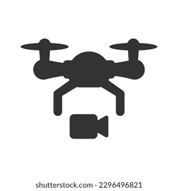 Drone record icon, Vector Graphics