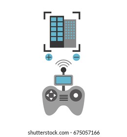 Drone remote control with builbing