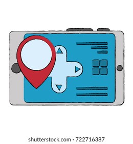 drone remote control digital with pointer location