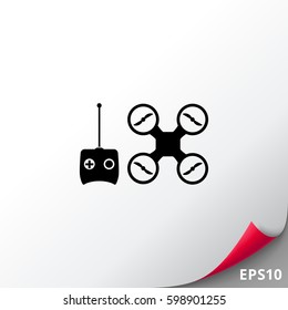 Drone and Remote Control Icon