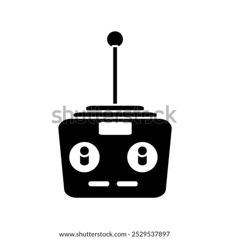 Drone remote control icon isolated on white background.