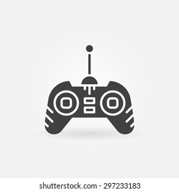 Drone Remote Control Icon - Vector Quadrocopter Joystick Symbol Or Logo