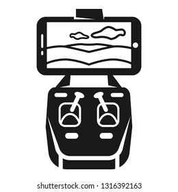 Drone remote icon. Simple illustration of drone remote vector icon for web design isolated on white background