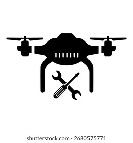 Drone Repair Icon, Vector Graphics