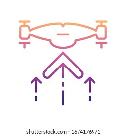 drone rises nolan icon. Simple thin line, outline vector of Drones icons for ui and ux, website or mobile application
