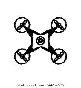 Drone robot technology icon vector illustration graphic design