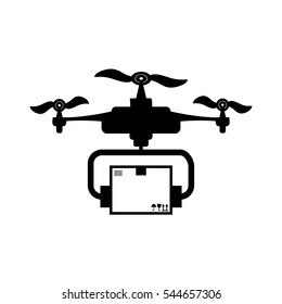Drone robot technology icon vector illustration graphic design