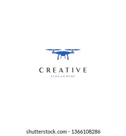Drone Shoot Camera Flying Creative Logo Design