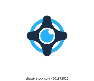 Drone Shop Logo Design Template