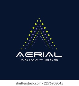 Drone show logo.
A modern logo template with dots and stars become to be shape of drone.
Perfect for a premium product or service. Elegant and prestigious look.