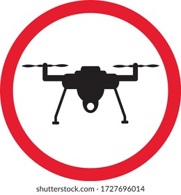 Drone sign, symbol, Vector illustration