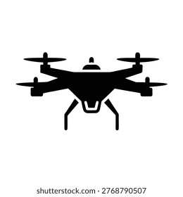 Drone silhouette vector art Illustration