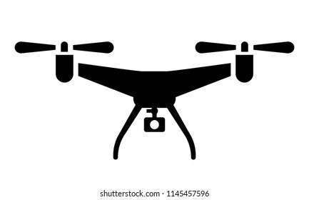 drone simple, black and white