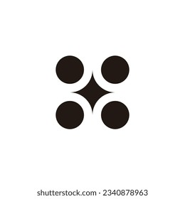 Drone, simple, geometric symbol simple logo vector