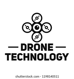Drone site logo. Simple illustration of drone site vector logo for web design isolated on white background